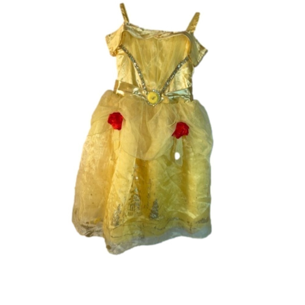 Pre-loved Good Condition Disney Store Belle Costume Dress Size 4 Beauty N Beast